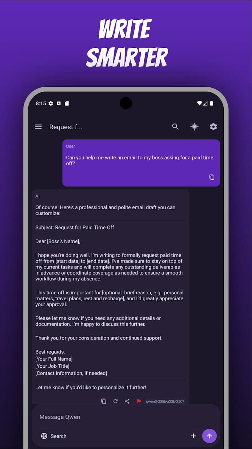 Quen AI Screenshot 2